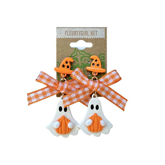 Enamel Ghost Earrings