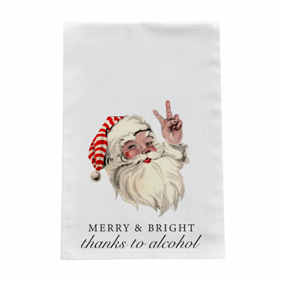 Merry & Bright Alcohol Towel