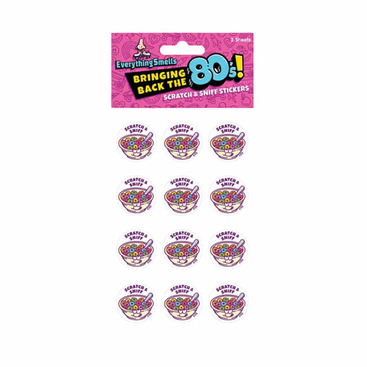 Fruity O's Cereal Scratch & Sniff Stickers