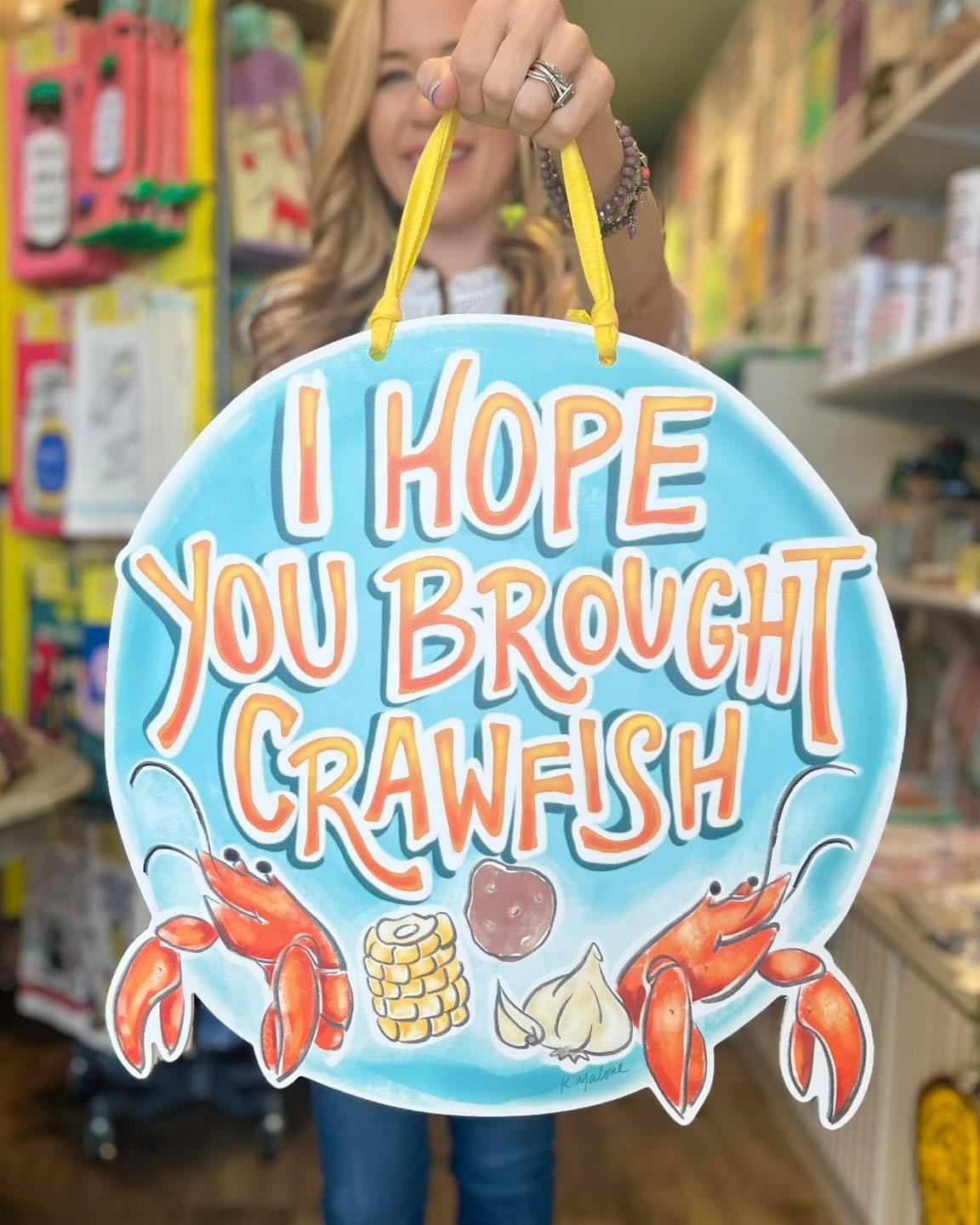 Brought Crawfish Door Hanger