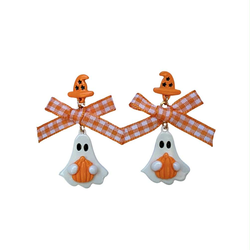 Enamel Ghost Earrings