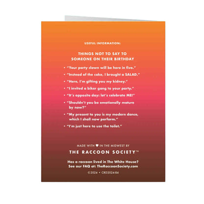 Happy Birthday Hot Mess Card