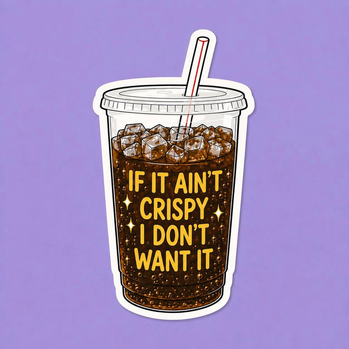 Crispy Diet Coke Sticker