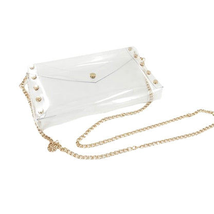 Gold Studded Clear Bag