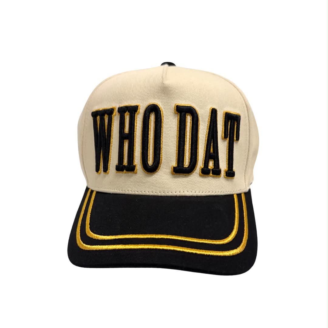 Who Dat Embroidered Baseball Hat