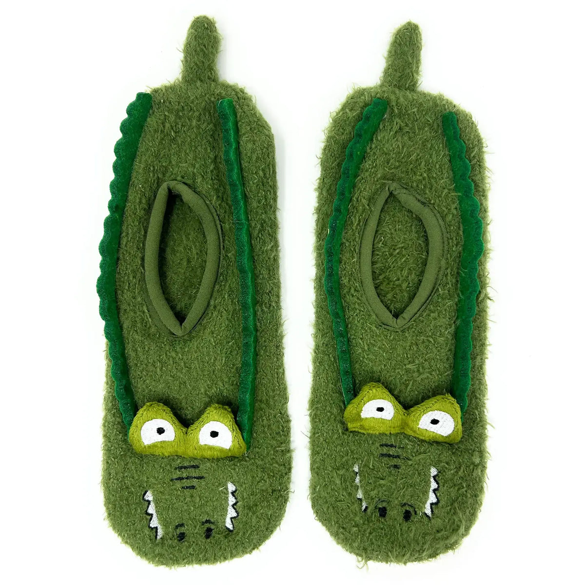 Fuzzy Gator Slipper Socks
