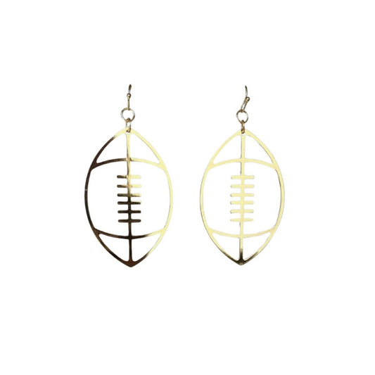 Open Football Earrings