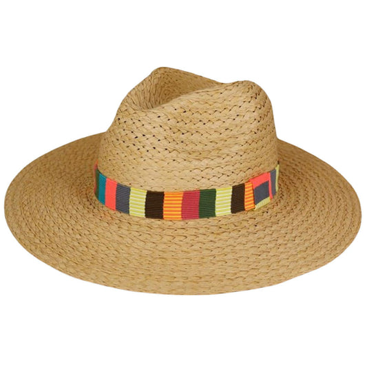 Straw Hat, Wide Stripe Band