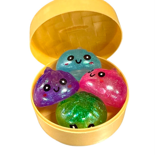 Mystery Dumpling Squishy, Mini 4 Pack