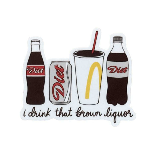 Brown Liquor Sticker