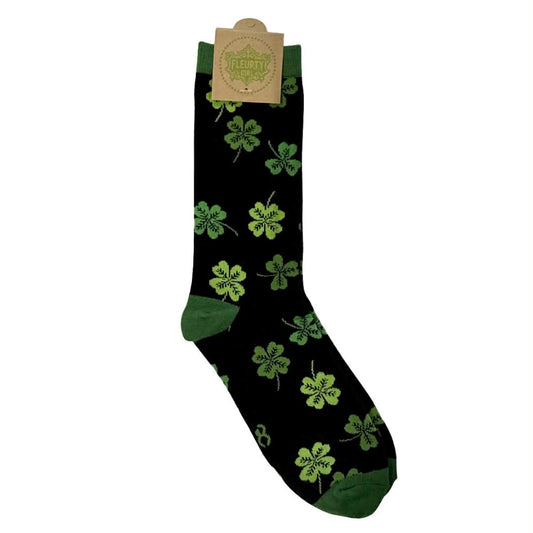 Two Tone Shamrock & Clover Socks