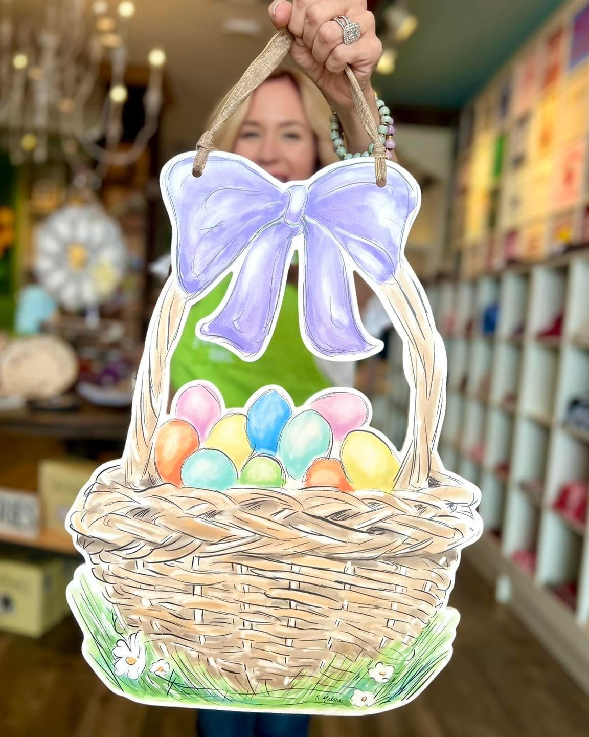 Easter Basket Door Hanger