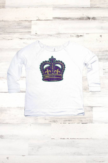 Mardi Gras Crown Sweatshirt