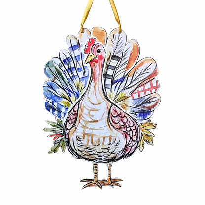 Patchwork Turkey Door Hanger
