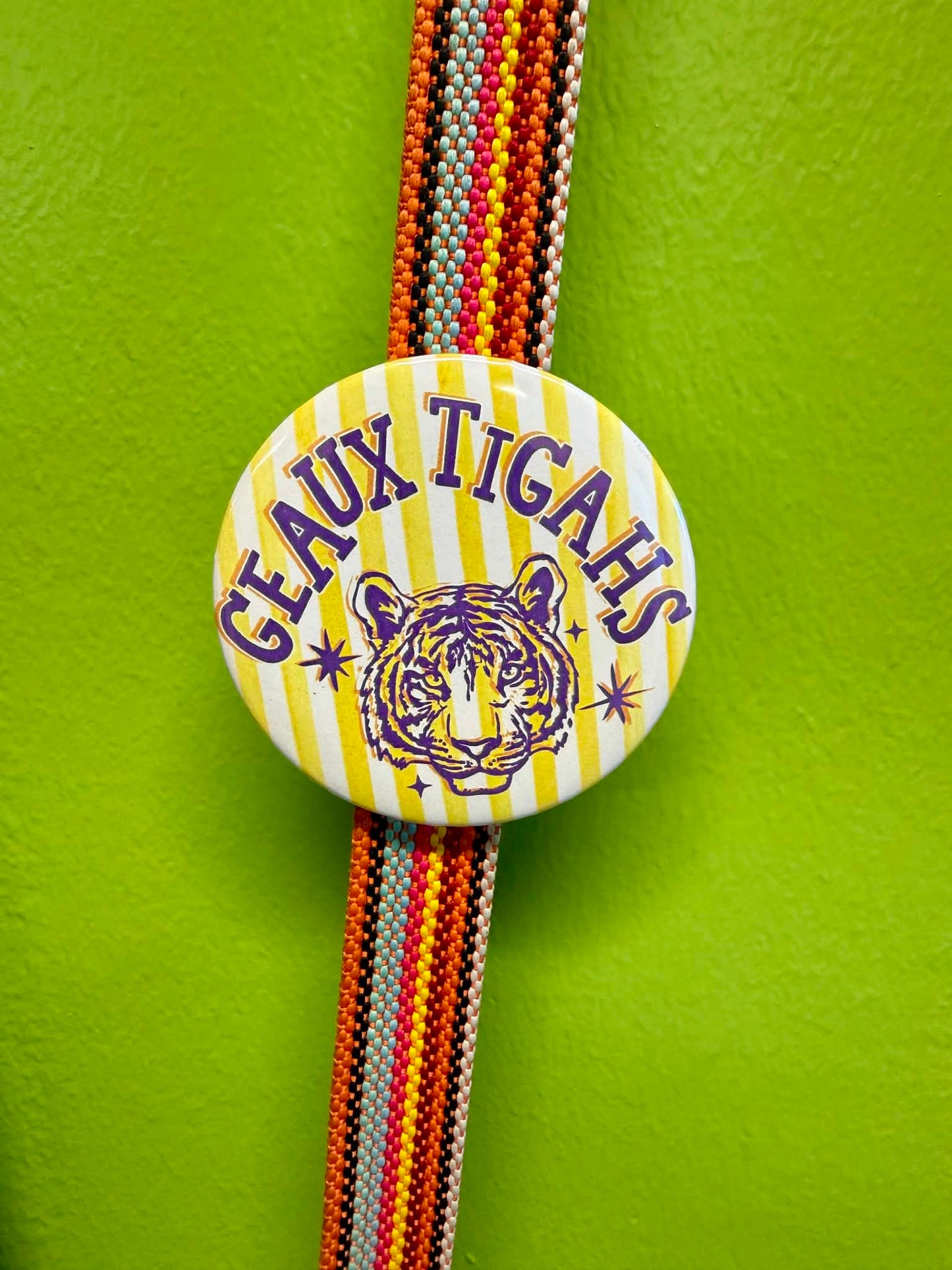 Geaux Tigahs Button