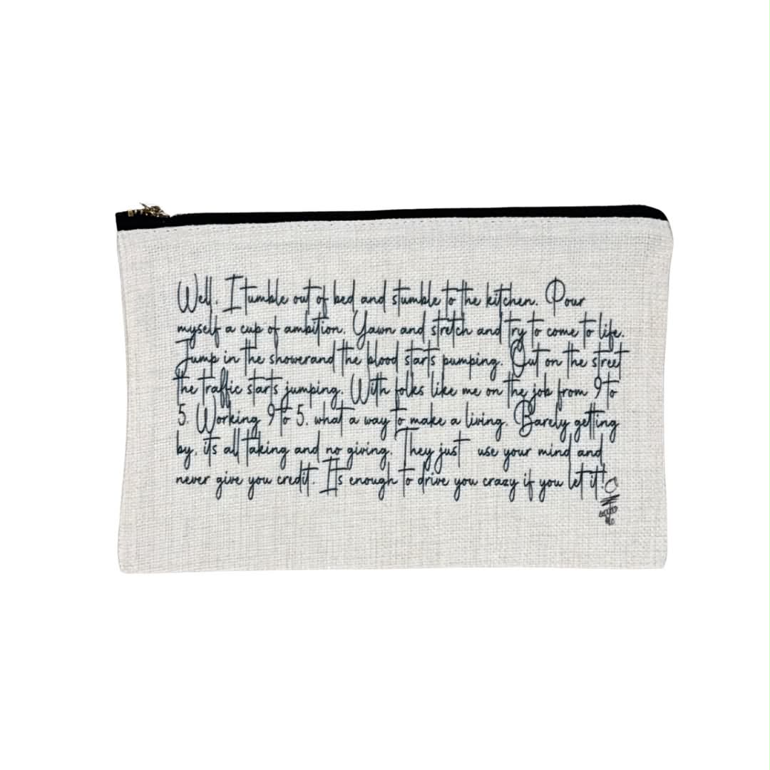 9 to 5 Lyrics Pouch
