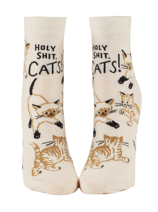 Holy Shit Cats Ankle Socks