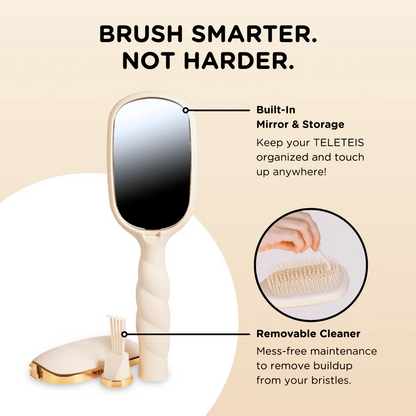 Teleties Detangler Brush, Tan