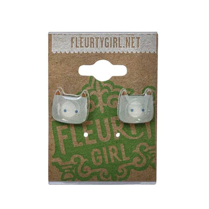 Cat Stud Earrings