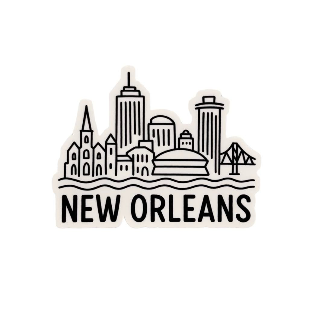 Skyline Drawing Sticker