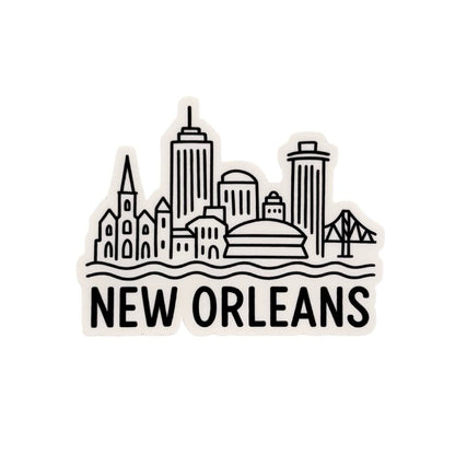 Skyline Drawing Sticker
