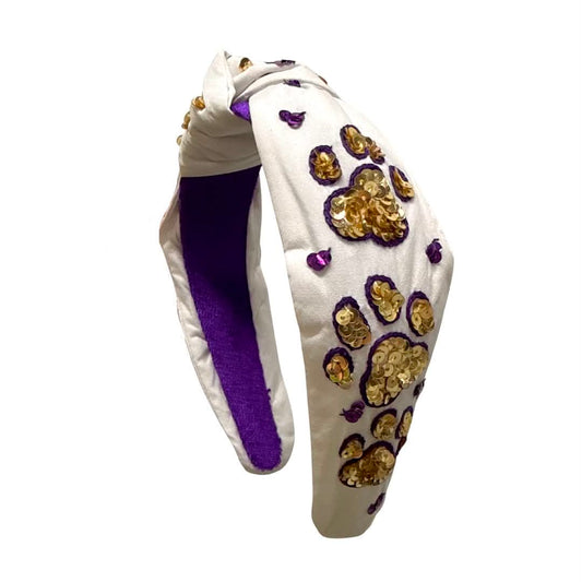 Paw Print Sequin Headband