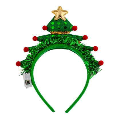 Light Up Christmas Tree Headband
