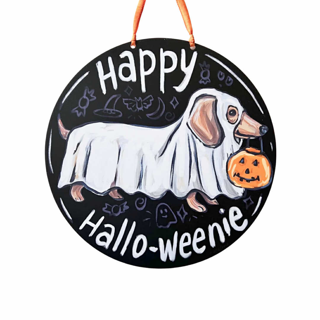 Happy Hallo-Weenie Door Hanger