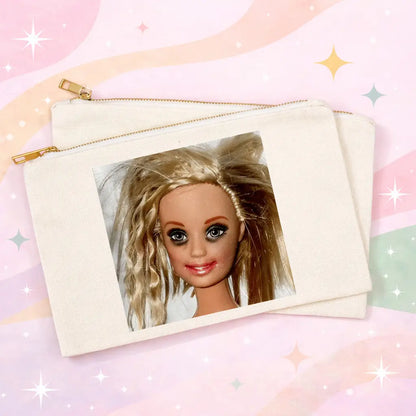 Messy Hair Doll Zipper Pouch
