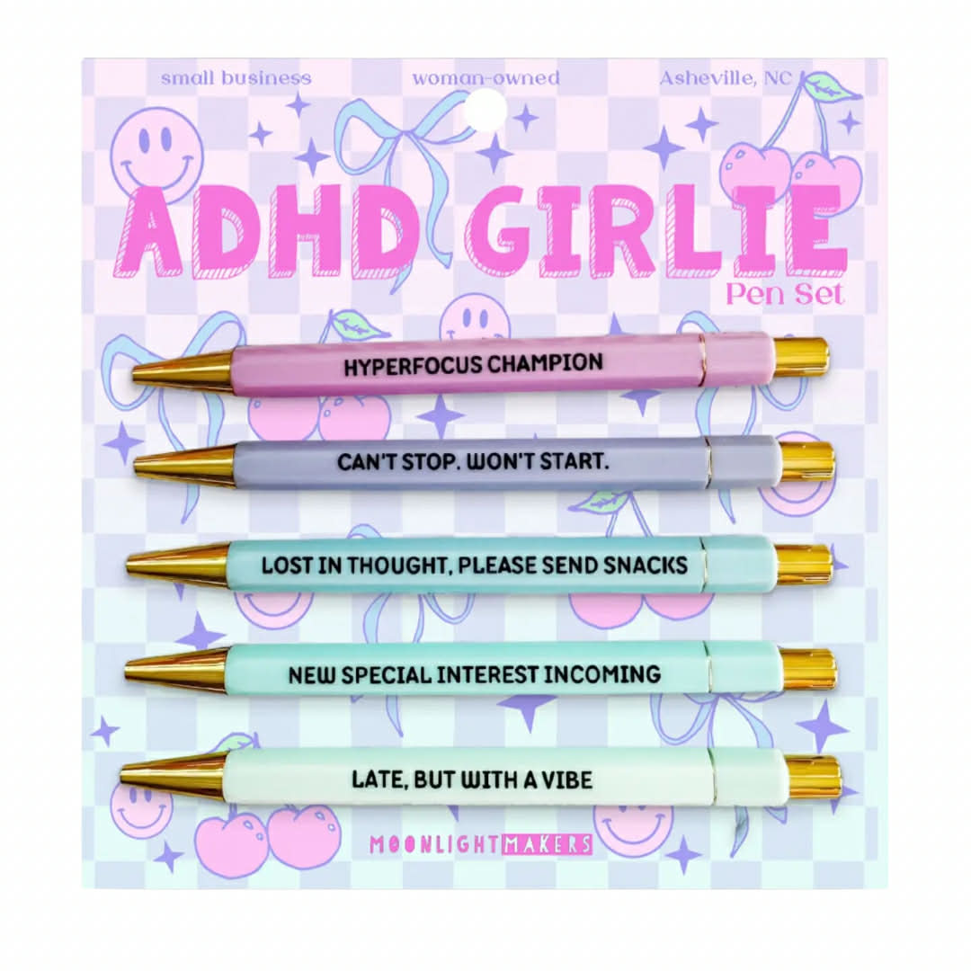 ADHD Girlie Pen Set