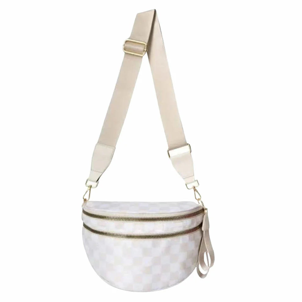Oversized Fanny Pack, Checkered