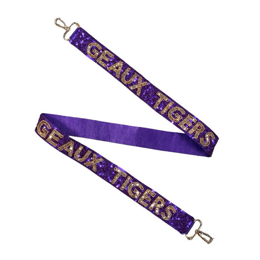 Geaux Tigers Sequin Purse Strap