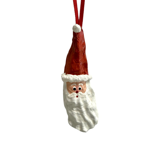 Oyster Shell Santa Ornament