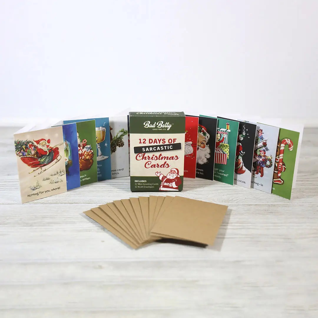 12 Days of Sarcastic Christmas Cards
