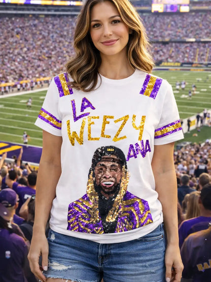 La Weezy Ana Sequin Tee