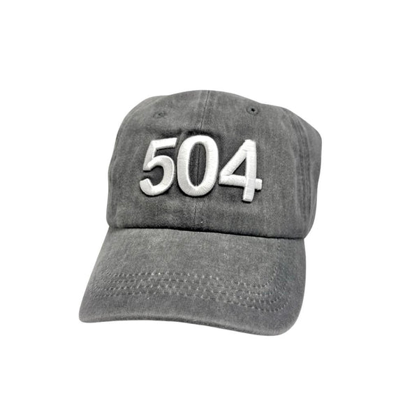 504 Baseball Hat, Charcoal – Fleurty Girl
