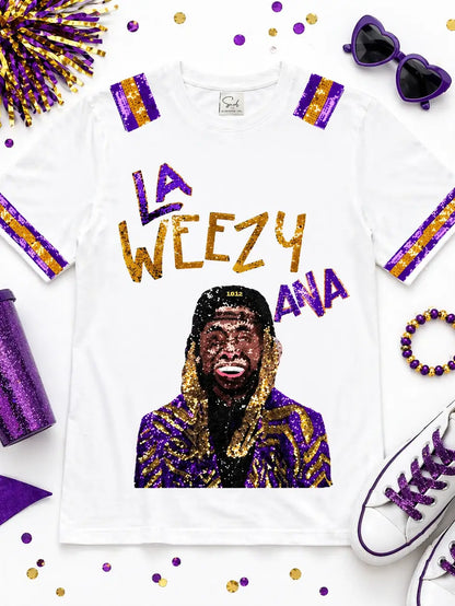 La Weezy Ana Sequin Tee
