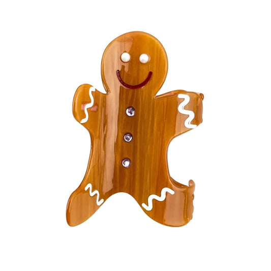 Gingerbread Man Claw Clip