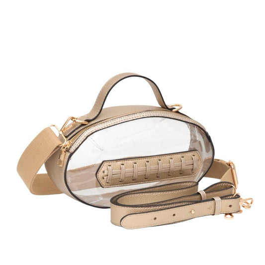 Football Clear Bag, Gold