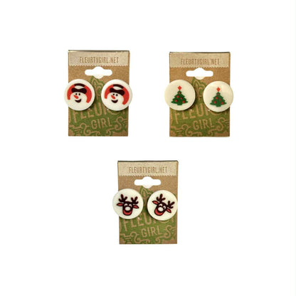 Christmas Sugar Cookie Stud Earring