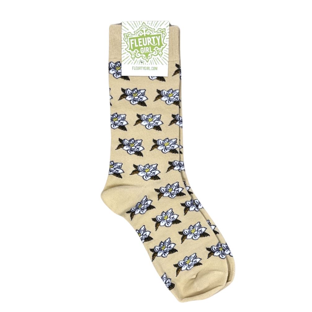 Magnolia Socks, Beige