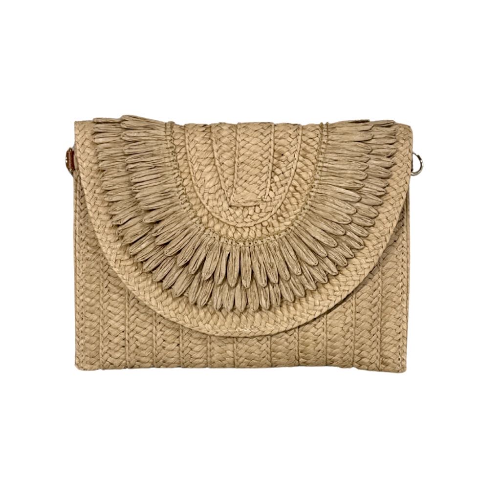 Layered Straw Bag