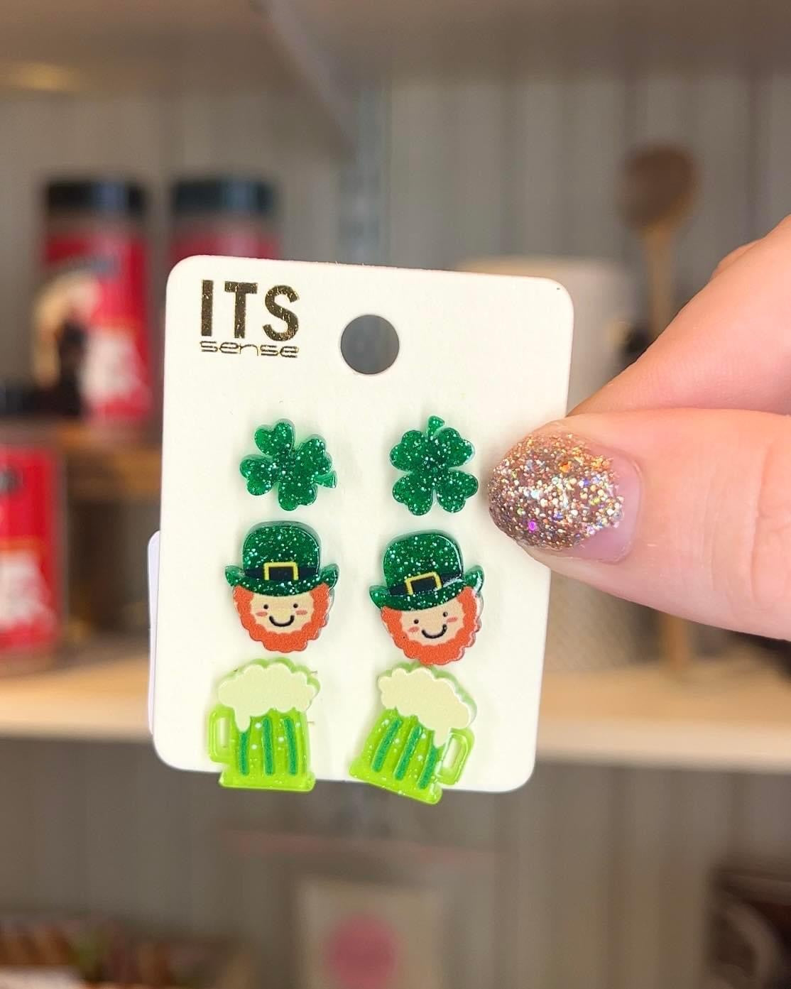 St Patrick's Day Icons Earring Set