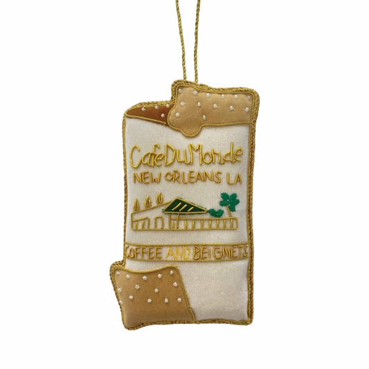 Coffee & Beignet Plush Ornament