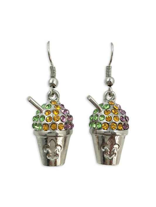 Snoball Earrings, Tri Color