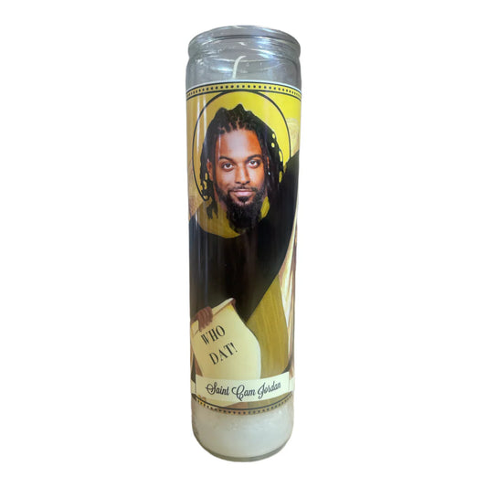 Cam Jordan Saint Candle