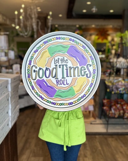 Let the Good Times Roll King Cake Stand