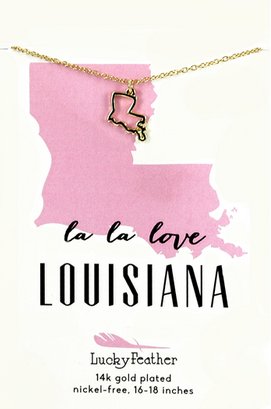 La La Love Louisiana Charm Necklace