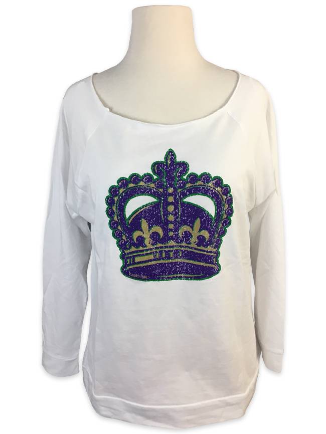 Mardi Gras Crown Sweatshirt