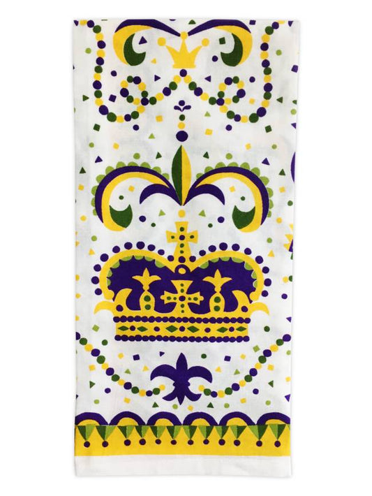 Mardi Gras Crown Towel